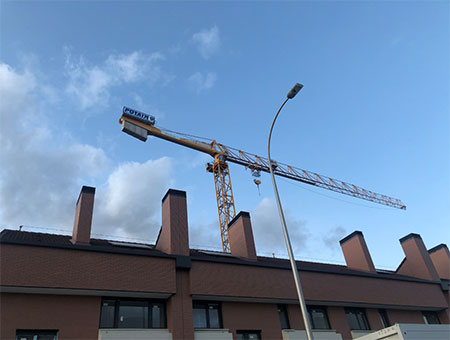 La construcción con el coronavirus