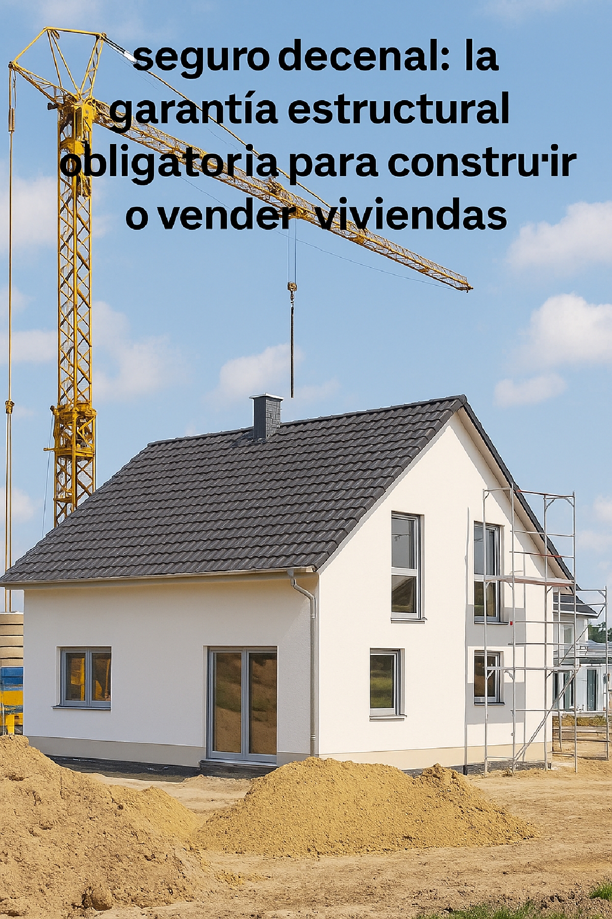 Seguro decenal: la garantía estructural obligatoria para construir o vender viviendas